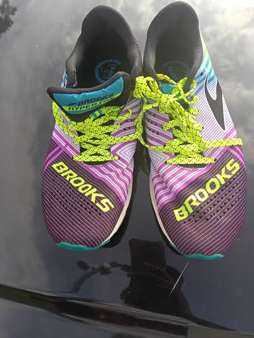 Brooks Womens Hyperion 1202261B529 Purple Running Shoes Sneakers Size 8